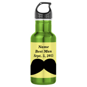 Trauzeuge Mustache Wasserflasche