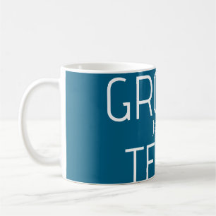 Trauzeuge mutiger Bräutigam Team grau blau weiß Ju Kaffeetasse