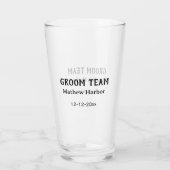 Trauzeuge Name Datum Junggesellenabschied Glas (Rückseite)