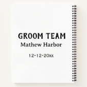 Trauzeuge Name Datum Junggesellenabschied Notizblock (Rückseite)