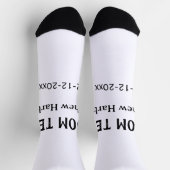 Trauzeuge Name Datum Junggesellenabschied Socken (Oben)