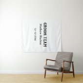 Trauzeuge Name Datum Junggesellenabschied Wandteppich (Beispiel (Horizontal))