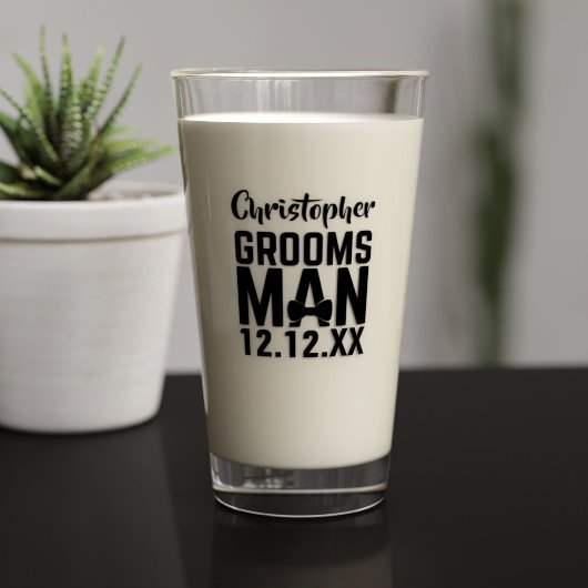 Trauzeuge Name Gastgeschenk Hochzeit Bierglas Glas