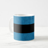 TRAUZEUGE Name-Kobalt-Blaugrunge-Damast Kaffeetasse (Vorderseite Links)