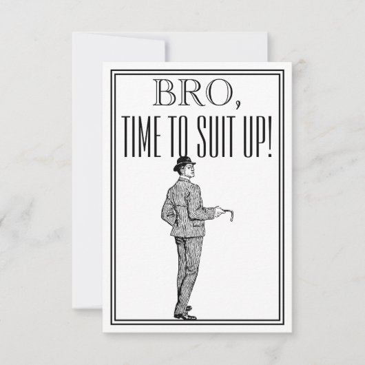 Trauzeuge-oder Trauzeuge-Antrag-Vintage Einladung (Vorderseite)