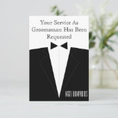 Trauzeuge oder Trauzeuge Einladung (Stehend Vorderseite)