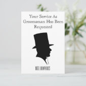 Trauzeuge oder Trauzeuge Einladung (Stehend Vorderseite)