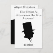 Trauzeuge oder Trauzeuge Einladung (Vorne/Hinten)