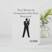 Trauzeuge oder Trauzeuge Einladung (Stehend Vorderseite)