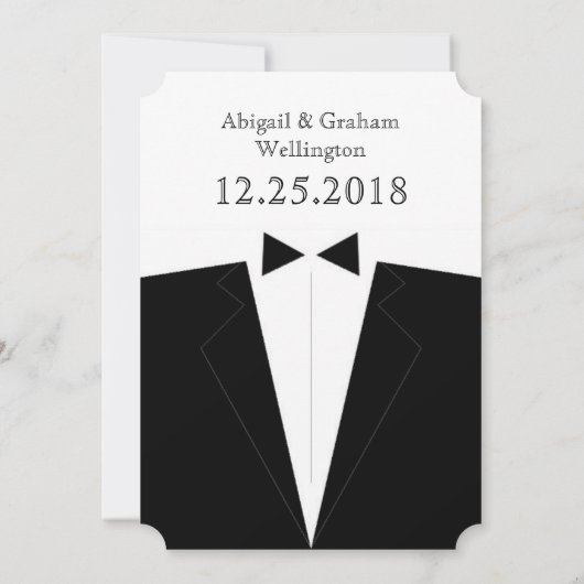 Trauzeuge oder Trauzeuge Einladung (Rückseite)