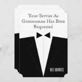 Trauzeuge oder Trauzeuge Einladung (Vorne/Hinten)