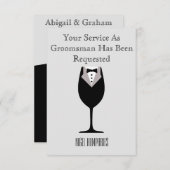 Trauzeuge oder Trauzeuge Einladung (Vorne/Hinten)