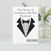 Trauzeuge oder Trauzeuge Einladung (Stehend Vorderseite)