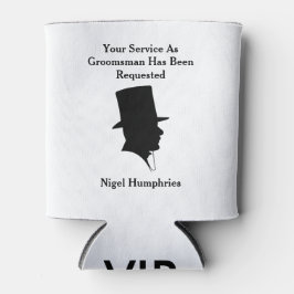 Trauzeuge oder Trauzeuge Einladung Dosenkühler