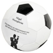 Trauzeuge oder Trauzeuge Fußball Einladung (Dreiviertel)