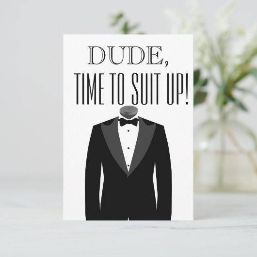 Trauzeuge oder Trauzeuge Vorschlag Einladung (Stehend Vorderseite)