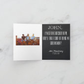 Trauzeuge oder Trauzeuge Vorschlag Foto Einladung (Innenseite)