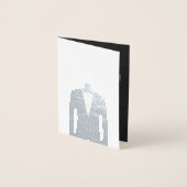 Trauzeuge oder Trauzeuge Vorschlag zur Einladung S (Vorderseite)