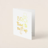 Trauzeuge oder Trauzeuge - Zeit bis zum Anzug Folienkarte (Vorderseite)