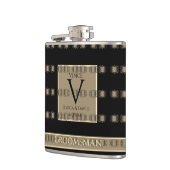 Trauzeuge Old Gold&Black Steampunk Wedding Flachmann (Links)