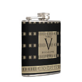 Trauzeuge Old Gold&Black Steampunk Wedding Flachmann (Rechts)