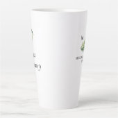 Trauzeuge Palm Leaf Wedding Party Geschenk Milchtasse (Vorderseite)