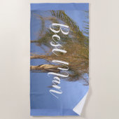 Trauzeuge Palm Trees Badetuch (Vorderseite)