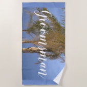 Trauzeuge Palm Trees Badetuch (Vorderseite)