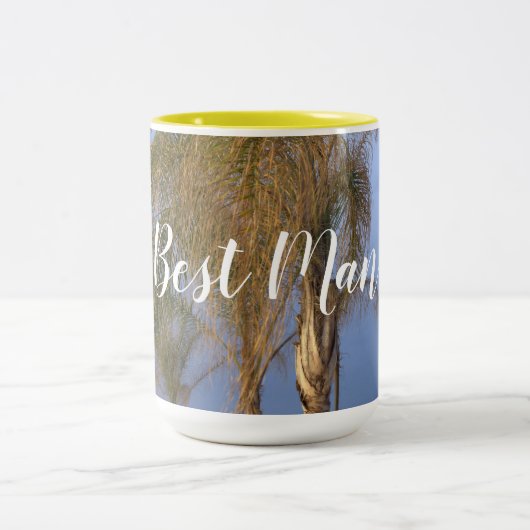 Trauzeuge Palm Trees Hochzeiten Tasse (Mittel)