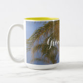 Trauzeuge Palm Trees Hochzeiten Tasse (Links)