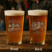 Trauzeuge Party Posse Cowboy Bachelor Party Glas