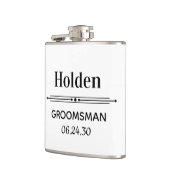 Trauzeuge Personalisiert Flachmann (Links)