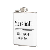 Trauzeuge Personalisiert Flachmann (Links)