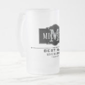 TRAUZEUGE PERSONALISIERT MATTGLAS BIERGLAS (Vorderseite Links)