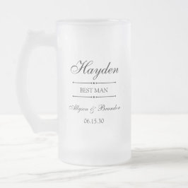 Trauzeuge Personalisiert Mattglas Bierglas