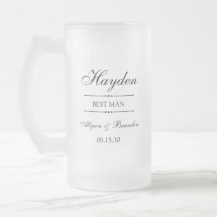 Trauzeuge Personalisiert Mattglas Bierglas