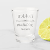 Trauzeuge Personalisiert Schnapsglas (Rückseite)