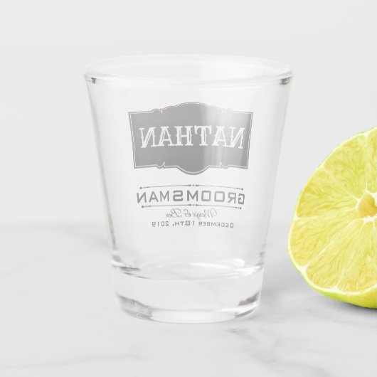 TRAUZEUGE PERSONALISIERT SHOT GLASS SCHNAPSGLAS (Rückseite)