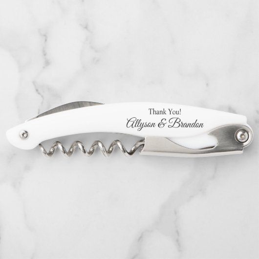 Trauzeuge Personalisiert Waiter's Corkschraube Kellnermesser (Rückseite)