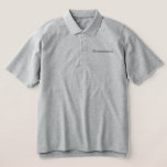 Trauzeuge Polo Shirt<br><div class="desc">Trauzeuge Polo Shirt wird in Heather Gray mit Grau bestickt gezeigt. Passen Sie dieses Objekt an oder kaufen Sie es wie gezeigt.</div>