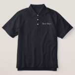 Trauzeuge Polo Shirt<br><div class="desc">Trauzeuge Polo Shirt wird in Navy mit White bestickten Text gezeigt. Passen Sie dieses Objekt an oder kaufen Sie es wie gezeigt.</div>