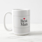 Trauzeuge Red Heart Classic Tasse (Links)