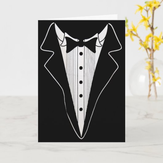 Trauzeuge Request Tuxedo Karte (Gelbe Blume)