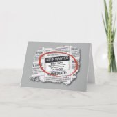 Trauzeuge Request Woll Ad Karte (Vorderseite)