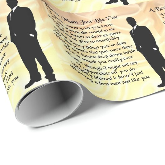 Trauzeuge - Sahneseide Geschenkpapier (Rolleneckpunkt)