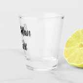 Trauzeuge Schwarz-Weiß-Individuelle Name-Geschenke Schnapsglas (Rechts)