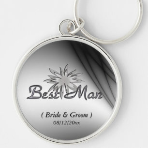 Trauzeuge Schwarz-Weiß-Schlüsselanhänger Schlüsselanhänger