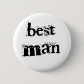 Trauzeuge-schwarzer Text Button (Vorderseite)