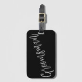 Trauzeuge Silver Foil Gepäcktasche Gepäckanhänger (Vorderseite Vertikal)