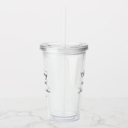 Trauzeuge-Skript angepasst Acryltrinkbecher (Rechts)